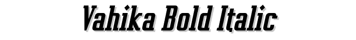 Vahika Bold Italic font